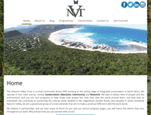 Tablet Screenshot of naturesvalleytrust.co.za